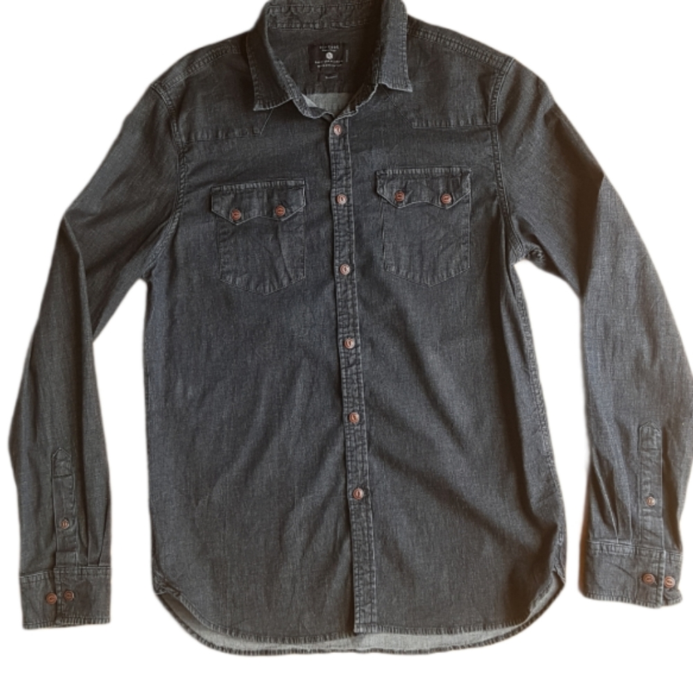 Zip Code- Denim Button Up
